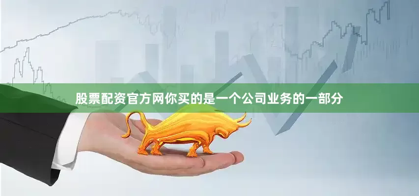 股票配资官方网你买的是一个公司业务的一部分